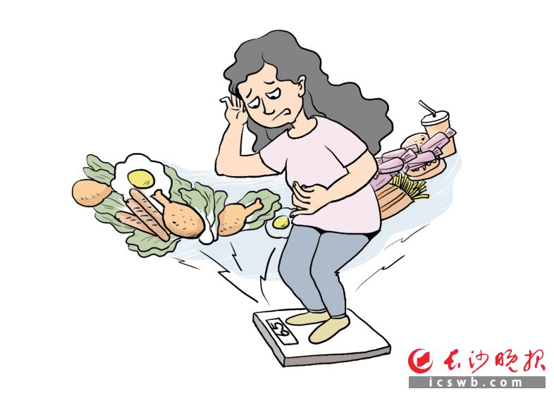 节食减肥漫画图片