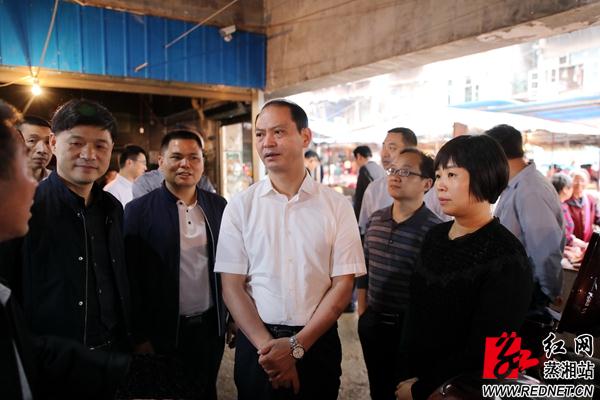 5月20日,衡阳市蒸湘区委书记周法清深入长湖片区,蒸湘街道,红湘街道
