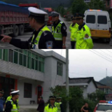 “涟宁”边界联合治超 一次查获违法运输车辆74台
