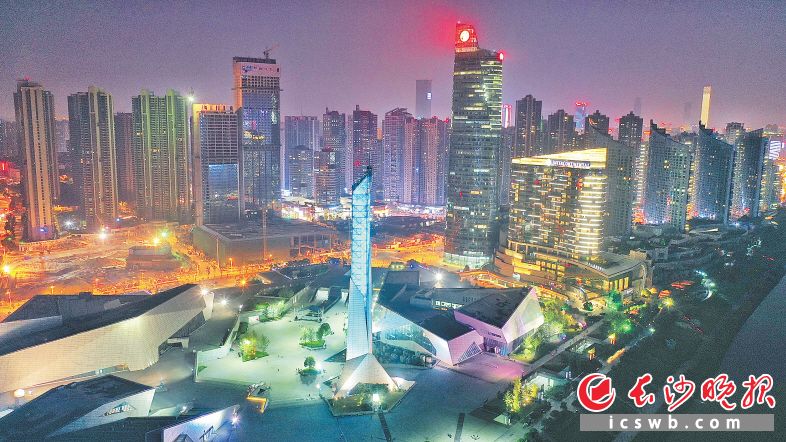 　　北辰三角洲成为了开福区高端商务楼宇集聚区的标杆。　　开福区现代服务业发展中心供图 