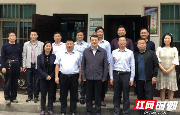 胡国亮总队长到新邵新宁邵阳县调查队调研