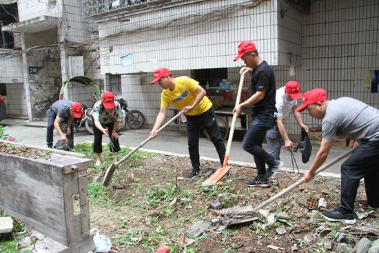 永定区民政局积极参与“爱国卫生周”活动