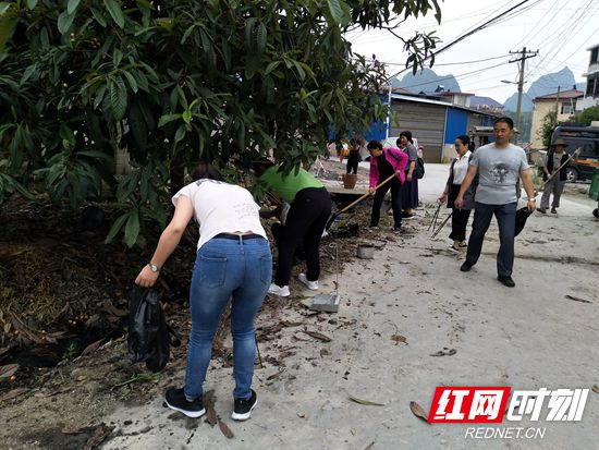 永定区官黎坪街道“爱国卫生周”大放异彩