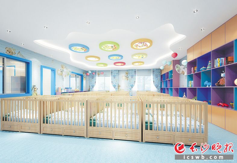　　长沙市儿童福利院婴幼儿生活用房效果图