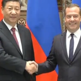 习近平会见俄罗斯总理梅德韦杰夫