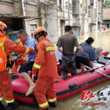 大暴雨突袭东安县城 消防紧急救援转移九十余人