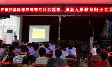 扫黑除恶进行时丨低庄镇召开扫黑除恶挂牌整治社区戒毒、康复人员教育归正会议