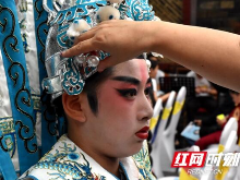 长沙市戏曲进校园 少年舞长袖“曲”意横生