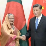 习近平会见孟加拉国总理哈西娜