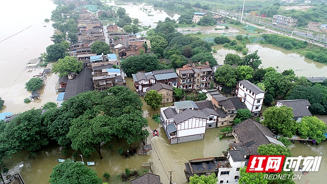 【航拍湘潭汛情】窑湾、杨梅洲（7月9日）