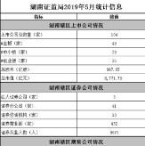湖南证监局统计信息（2019年5月）