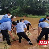 抗洪抢险 长沙岳麓城管在行动