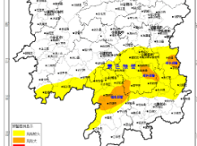 今晚至明晚，省气象台发布湘中及以南突发性地质灾害黄色预警