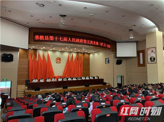 桑植县第十七届人民政府第五次全体(扩大)会议召开
