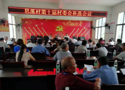 低庄镇思溪村圆满完成村委会补选