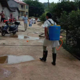 冷水滩蔡市镇：灾后清扫消毒工作全面展开