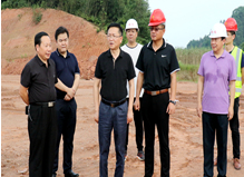 桃源县委书记周代惠调研交通重点项目建设工作