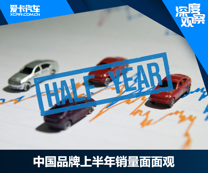 中国品牌上半年销量