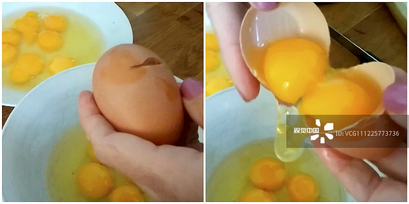 2019年7月17日讯（具体拍摄时间地点不详），41岁的艾玛·亨利和她的儿子马克斯连续砸开了14个双黄蛋，这超过了10亿比1的赔率。