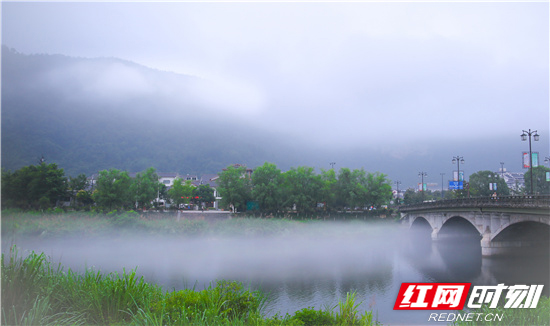 武陵源区：索溪河现“平流雾”自然景观，宛如仙境