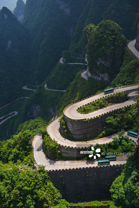 2019年7月25日，湖南张家界天门山景区绿树成荫，被称为