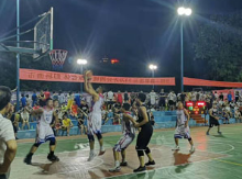 宁远县男子篮球夏季联赛激情开赛