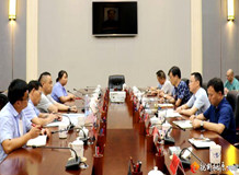 桃源县县长庞波会见天鼎丰控股有限公司董事长聂松林