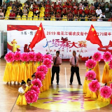 共祝祖国好 桃花江镇举行欢庆新中国成立70周年广场舞大赛