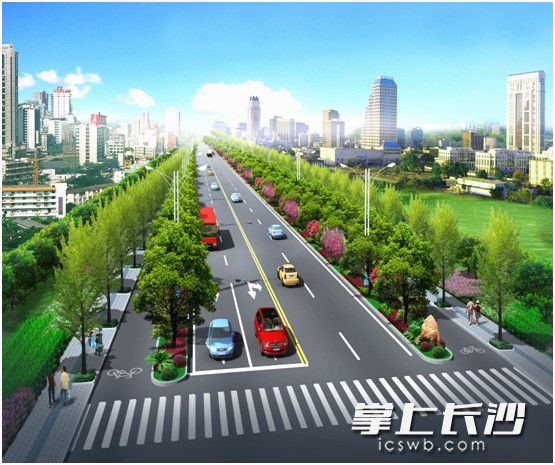 先锋路（大托路—韶山路）道路工程目前已动工，预计明年9月建成通车。　　效果图