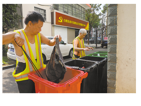 耐心细致 老人成为垃圾分类的主力军