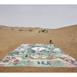 巨幅“浮雕沙画”一天消失 良品铺子携手艺术家守护敦煌文化