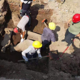 新发现！资阳明清古巷发掘出石人石马 目前暂不能确定其具体年代