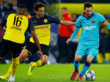 欧冠：巴萨客场0-0平多特 梅西赛季首秀门神扑点