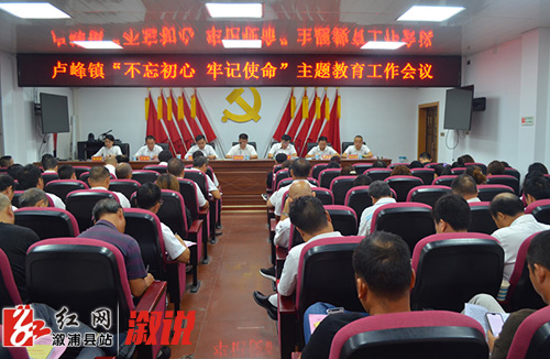 卢峰镇召开"不忘初心,牢记使命"主题教育工作会议_乡镇快讯_溆浦站