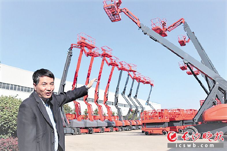 星邦重工落户宁乡之后迎来了跨越式发展。张禹 摄