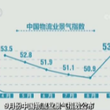 9月份中国物流业景气指数公布|需求趋旺 指数回升至年内最高水平
