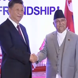 习近平同尼泊尔总理奥利会谈