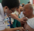 冷水江市中医医院到新化县田坪镇义诊 三伏天给群众“降温”