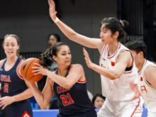 军运会：中国女篮48分大胜美国