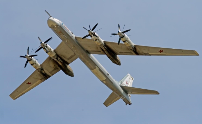  资料图：俄罗斯TU-95轰炸机