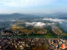 400米高空航拍益阳马迹塘镇 网友赞：青山如黛，绿水如腰