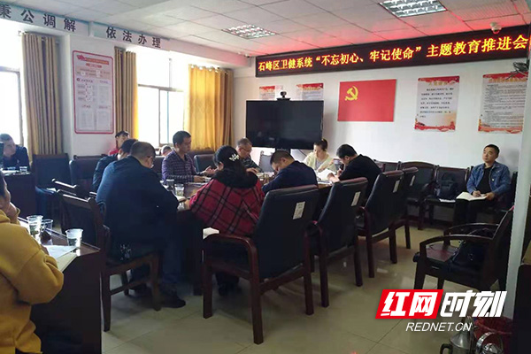 石峰区卫健系统召开主题教育推进会