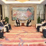 胡忠雄会见第十九期钱学森论坛暨2019长沙空间信息产业国际博览会与会嘉宾