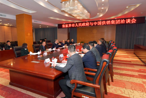 张家界市人民政府与中国供销集团举行洽谈会