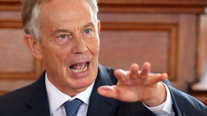  英国前首相托尼·布莱尔（图源：BBC）