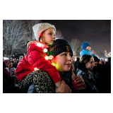 芝加哥千禧公园的圣诞欢歌