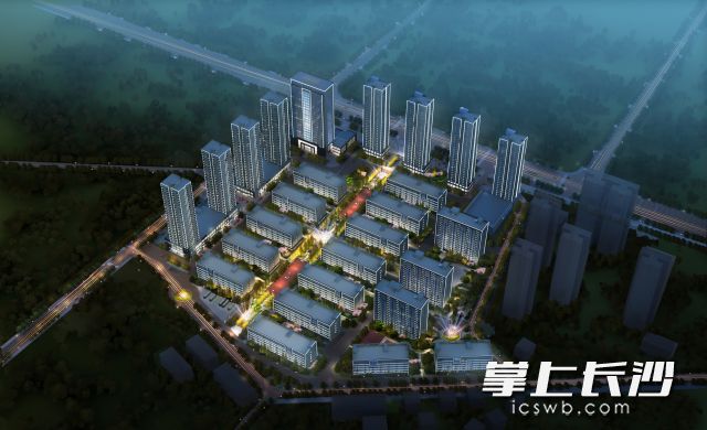 长沙经开区产业员工生活配套园公租房分两期建设，共26栋建筑，其中一期13栋。资料图片