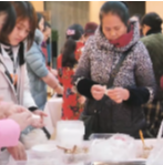 望城区时代倾城小区：冬至送饺子 暖胃又暖心