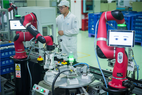 威胜自动装配机器人生产线（图片由威胜提供）