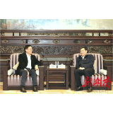 杜家毫与上海交通大学党委书记姜斯宪座谈